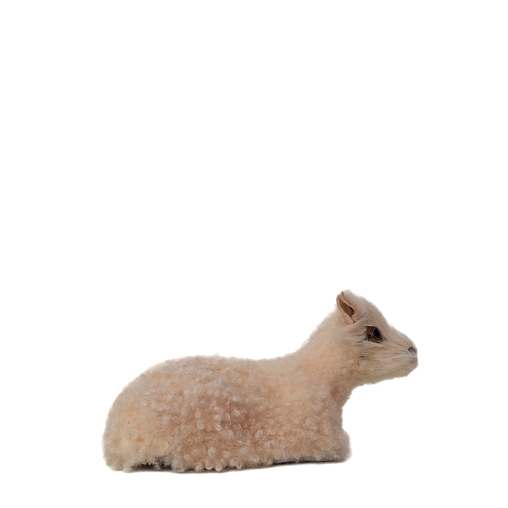 Liegendes Lamm - 9cm lang