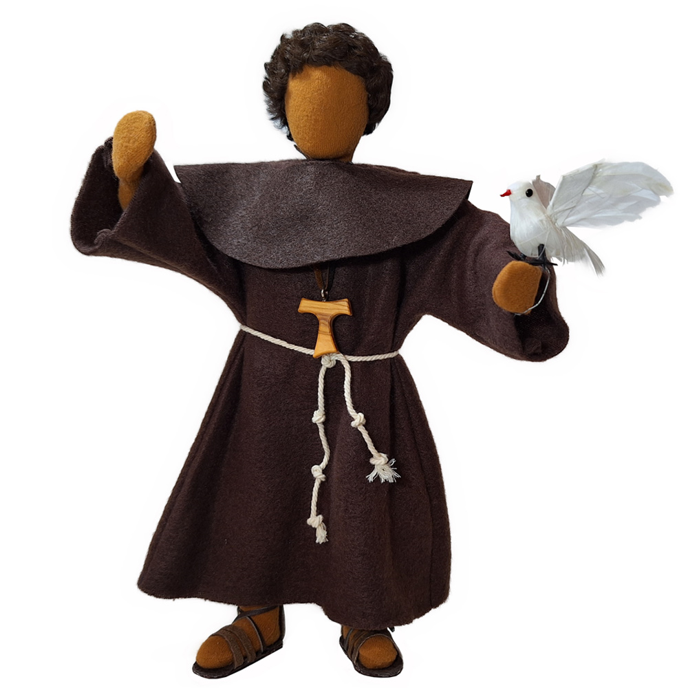 Franz von Assisi - der Heilige Franziskus   Taube